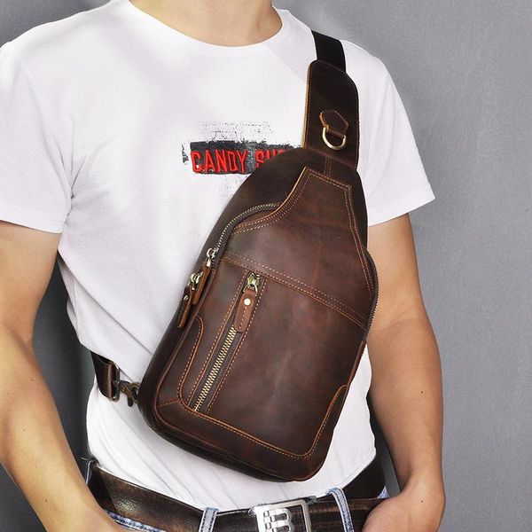retro fashion men genuine leather chest bag outdoor multi-functional 12-inch mobile phone zipper pack shoulder waist bags
retro fashion men genuine leather chest bag outdoor multi-functional 12-inch mobile phone zipper pack shoulder waist bags