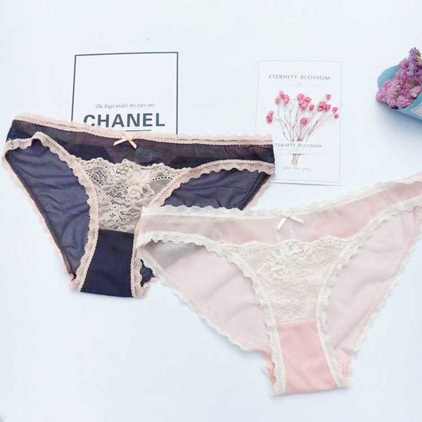 panties lace hollow mid low waist underwear pure cotton thin bow summer women's briefs, Black;pink
panties lace hollow mid low waist underwear pure cotton thin bow summer women's briefs, Black;pink