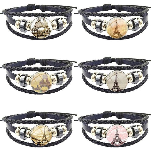 charm bracelets fashion jewelry steampunk women gift black leather bracelet bangle for girls statement maxi eiffel tower, Golden;silver
charm bracelets fashion jewelry steampunk women gift black leather bracelet bangle for girls statement maxi eiffel tower, Golden;silver