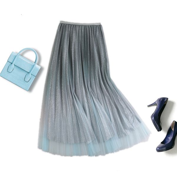 casual dresses autumn fashion vintage skirts womens elastic high waist tulle mesh midi bright silk pleated female jupe longue vz5y, Black;gray
casual dresses autumn fashion vintage skirts womens elastic high waist tulle mesh midi bright silk pleated female jupe longue vz5y, Black;gray