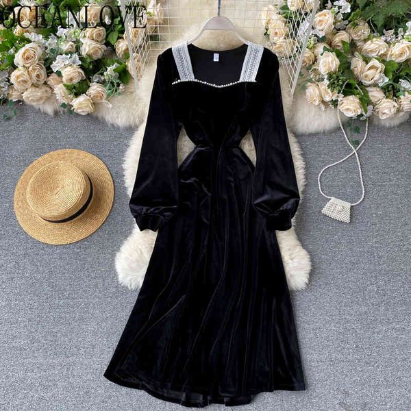 ladies evening party dresses black lace beading velvet elegant vestidos autumn winter puff sleeve banquet dress 19002 210415, Black;gray
ladies evening party dresses black lace beading velvet elegant vestidos autumn winter puff sleeve banquet dress 19002 210415, Black;gray