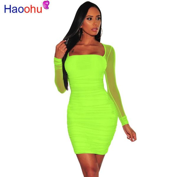 casual dresses haoohu autumn women square tunic drapped mesh long sleeve bodycon mini dress female club night party vestido, Black;gray
casual dresses haoohu autumn women square tunic drapped mesh long sleeve bodycon mini dress female club night party vestido, Black;gray