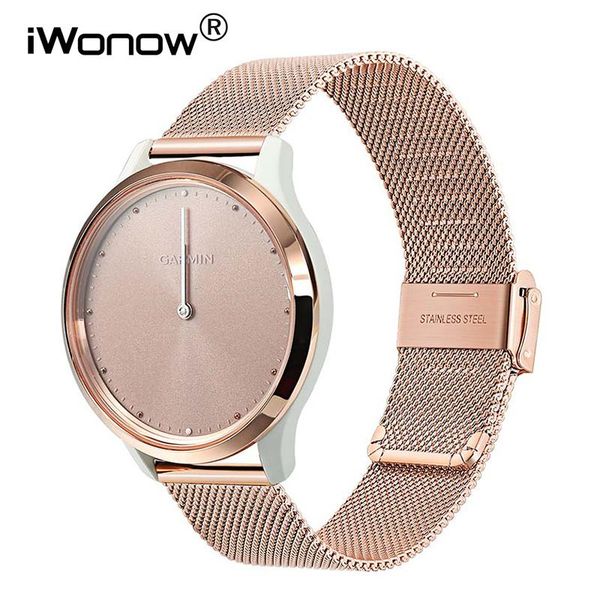 watch bands milanese stainless steel watchband for garmin vivomove hr/vivoactive 3/forerunner 645/245 music quick release band strap, Black;brown
watch bands milanese stainless steel watchband for garmin vivomove hr/vivoactive 3/forerunner 645/245 music quick release band strap, Black;brown