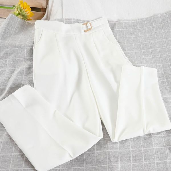 women's pants & capris lady 2021 spring autumn arrivals solid color loose high waist temperament fashion women harem x023, Black;white
women's pants & capris lady 2021 spring autumn arrivals solid color loose high waist temperament fashion women harem x023, Black;white