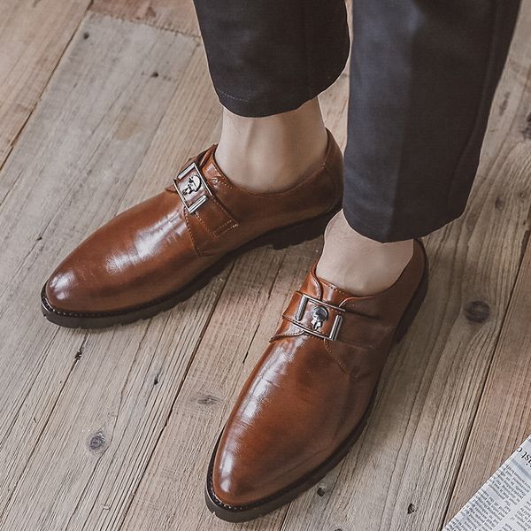 busins drs leather shoes men's british versatile large casual korean fashion pointed, Black
busins drs leather shoes men's british versatile large casual korean fashion pointed, Black
