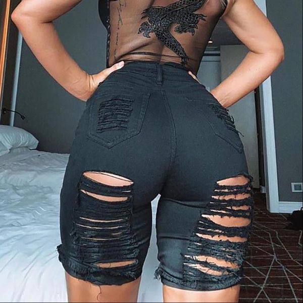 womens shorts ripped denim women elastic destroyed hole jeanshorts short pants casual jeans drop, White;black
womens shorts ripped denim women elastic destroyed hole jeanshorts short pants casual jeans drop, White;black