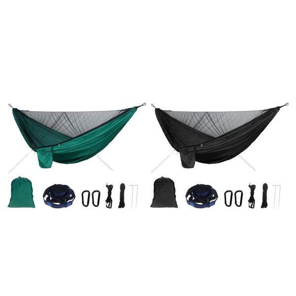 camp furniture durable camping hammock with net nylon hiking 300kgs hanging bed mosquito bug block 290x140cm carry bag
camp furniture durable camping hammock with net nylon hiking 300kgs hanging bed mosquito bug block 290x140cm carry bag