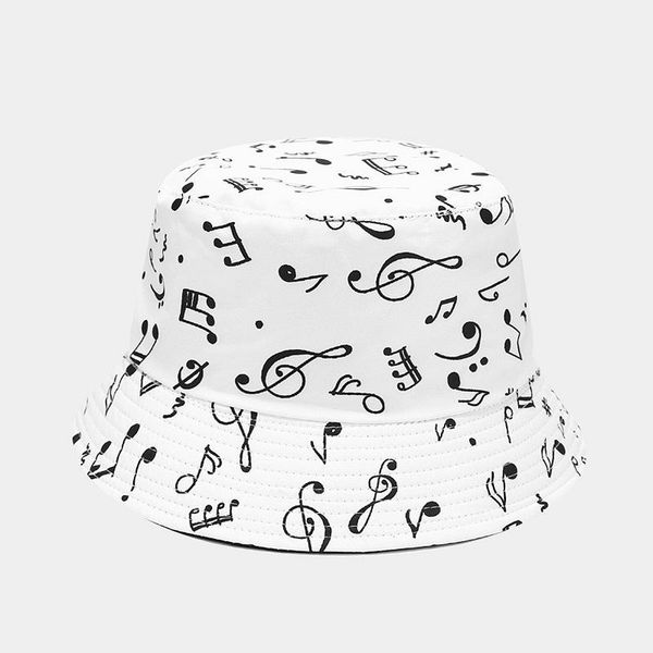 wide brim hats trend note printing bucket hat treble clef fisherman black white cotton sun protection hip hop panama for women men, Blue;gray
wide brim hats trend note printing bucket hat treble clef fisherman black white cotton sun protection hip hop panama for women men, Blue;gray