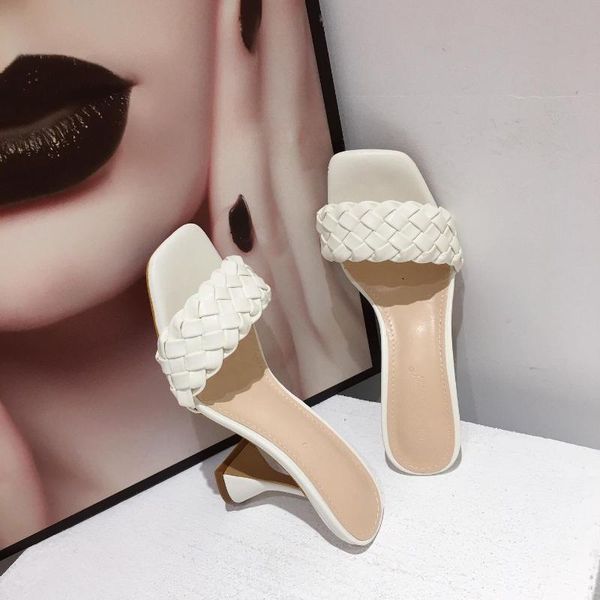 design weave slippers spike heel women high heels fashion square toe ladies shoes cross-strap summer sandals dress, Black
design weave slippers spike heel women high heels fashion square toe ladies shoes cross-strap summer sandals dress, Black