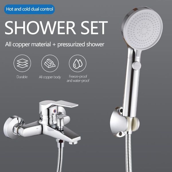 bathroom shower sets 3 mode set home kit wall-mounted combination handheld cold and water mixer
bathroom shower sets 3 mode set home kit wall-mounted combination handheld cold and water mixer