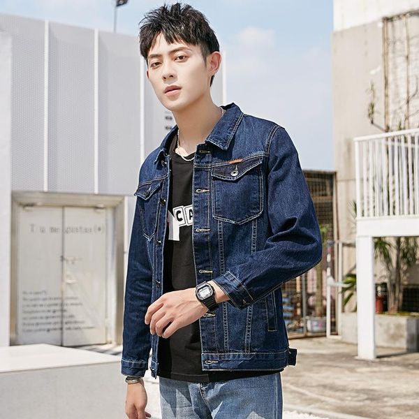 men's clothing four seasons fashion hong kong style loose denim jacket liangzai chaopai coat korean casual slim jackets, Black;brown
men's clothing four seasons fashion hong kong style loose denim jacket liangzai chaopai coat korean casual slim jackets, Black;brown