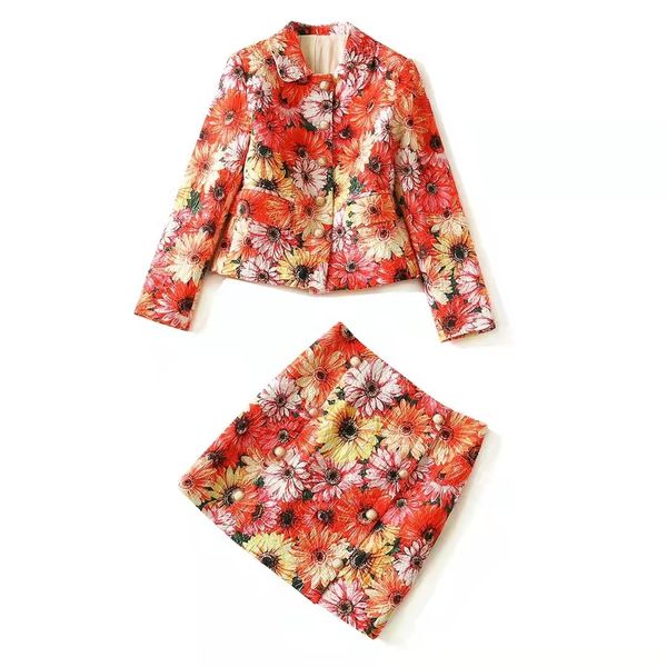 european and american women's clothing winter 2022 new long sleeve chrysanthemum print coat jacquard skirt fashion suits, White
european and american women's clothing winter 2022 new long sleeve chrysanthemum print coat jacquard skirt fashion suits, White