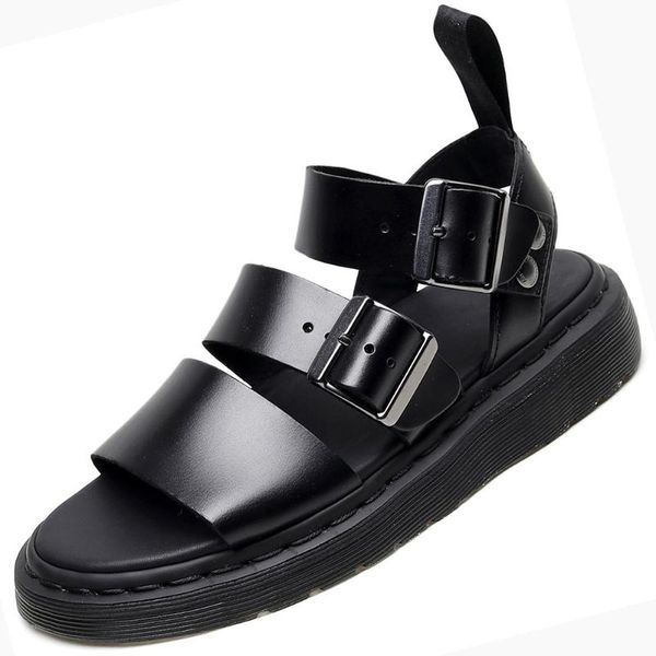 sandals women genuine cow leather punk for ladies biker buckle designer shoes female soft beach pumps girls summer big size 45, Black
sandals women genuine cow leather punk for ladies biker buckle designer shoes female soft beach pumps girls summer big size 45, Black
