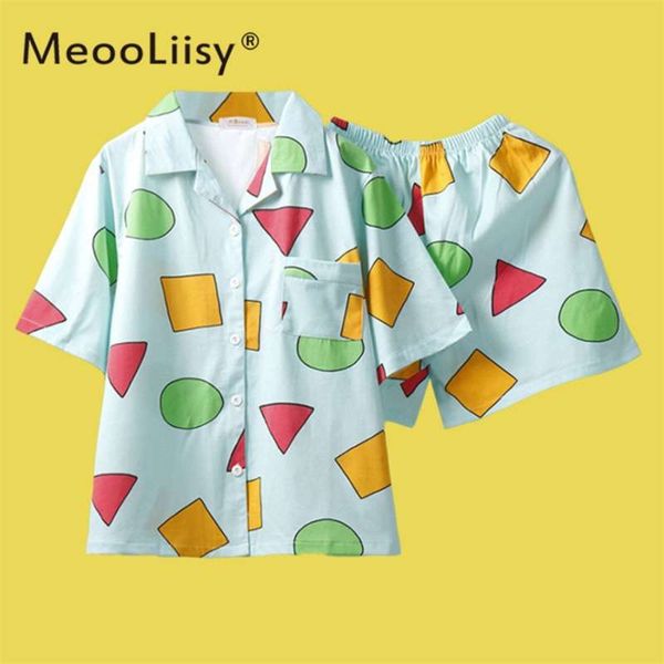 meooliisy pijama women's pajamas for woman summer sleepwear suits with shorts pajama set home clothes pyjamas 210928, Black;red
meooliisy pijama women's pajamas for woman summer sleepwear suits with shorts pajama set home clothes pyjamas 210928, Black;red