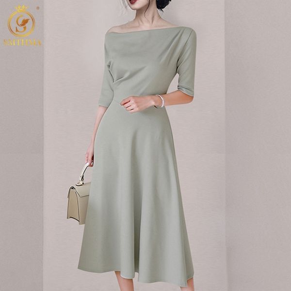 casual dresses 2021 fashion spring sleeve mid-length slim high waist es women's solid temperament long vestidos gdao, Black;gray
casual dresses 2021 fashion spring sleeve mid-length slim high waist es women's solid temperament long vestidos gdao, Black;gray
