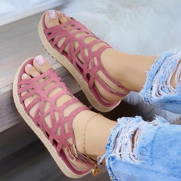 summer women flat sandals open toe beach espadrille shoes hollow out platform gladiator ladies big size, Black
summer women flat sandals open toe beach espadrille shoes hollow out platform gladiator ladies big size, Black