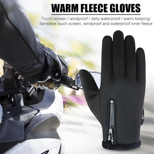 outdoor cycling gloves zipper skiing waterproof warm thickened fleece portable elements, Black
outdoor cycling gloves zipper skiing waterproof warm thickened fleece portable elements, Black