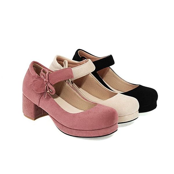 dress shoes mary jane spring bow round head middle single small size big sweet for women, Black
dress shoes mary jane spring bow round head middle single small size big sweet for women, Black