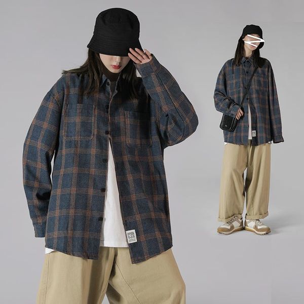 womens plus size cotton blouse and for women japanese harajuku fashion plaid shirts fall 2021 clothing button up shirt women's blouses, White
womens plus size cotton blouse and for women japanese harajuku fashion plaid shirts fall 2021 clothing button up shirt women's blouses, White