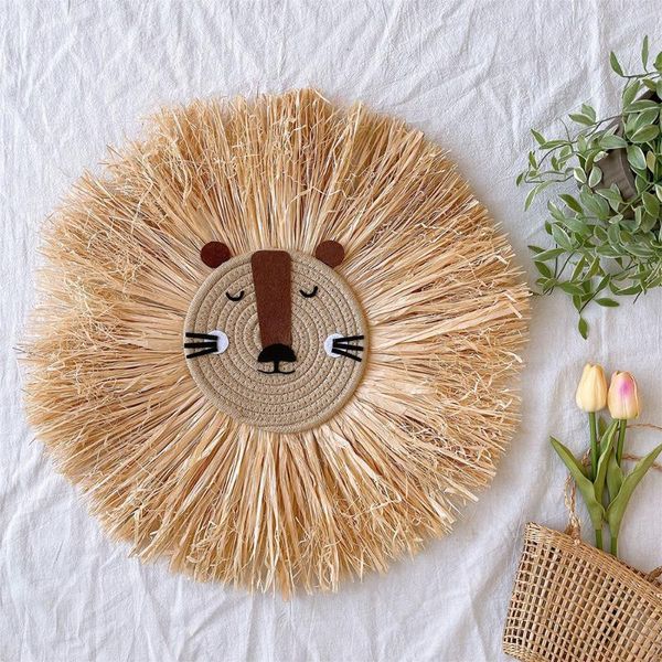 decorative objects & figurines ins nordic hand woven cartoon lion hanging decorations cotton thread weaving animal head ornament children ro
decorative objects & figurines ins nordic hand woven cartoon lion hanging decorations cotton thread weaving animal head ornament children ro