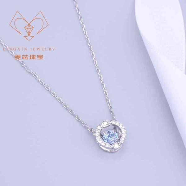 the new shijia beating heart necklace female swarovski element crystal smart clavicle chain jingdong port post, Silver
the new shijia beating heart necklace female swarovski element crystal smart clavicle chain jingdong port post, Silver