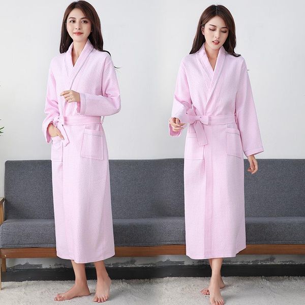 women's sleepwear bathrobe for couple spring autumn kimono robe female pink long soft casual waffle pajamas home, Black;red
women's sleepwear bathrobe for couple spring autumn kimono robe female pink long soft casual waffle pajamas home, Black;red