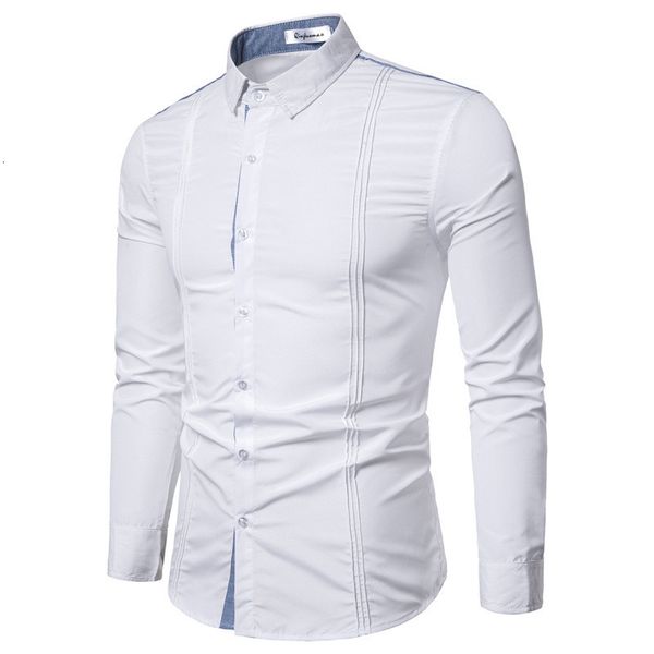 natural color casual slim long sleeve turn down collar mens dress shirts fashion panelled business, White;black
natural color casual slim long sleeve turn down collar mens dress shirts fashion panelled business, White;black