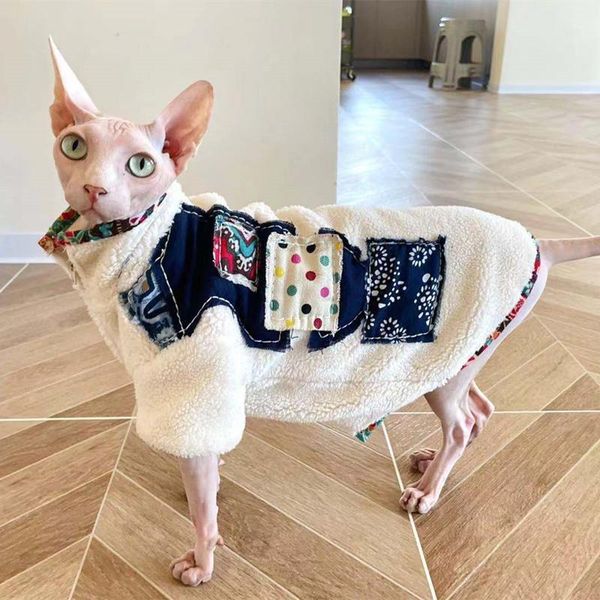 cat costumes autumn and winter coat sphinx hairless clothes warm thick plushcat jacket accessories supplies
cat costumes autumn and winter coat sphinx hairless clothes warm thick plushcat jacket accessories supplies