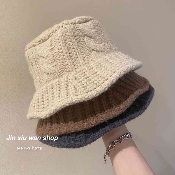 wool autumn and winter version tidal knitted female versatile basin warm fisherman hat, Blue;gray
wool autumn and winter version tidal knitted female versatile basin warm fisherman hat, Blue;gray