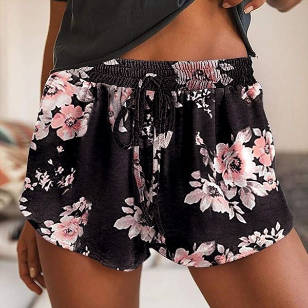 bohemian floral printed cycling summer women shorts print casual femme workout sport track 4, White;black
bohemian floral printed cycling summer women shorts print casual femme workout sport track 4, White;black