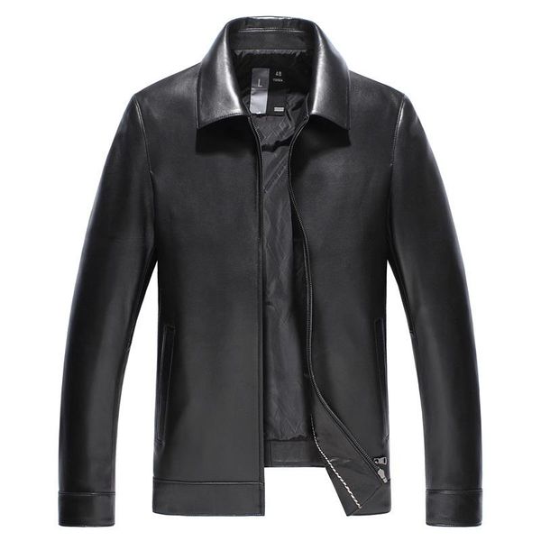 men's leather & faux geniune jacket for men sheepskin down jackets winter plus size campera hombre invierno j11080 mf133, Black
men's leather & faux geniune jacket for men sheepskin down jackets winter plus size campera hombre invierno j11080 mf133, Black
