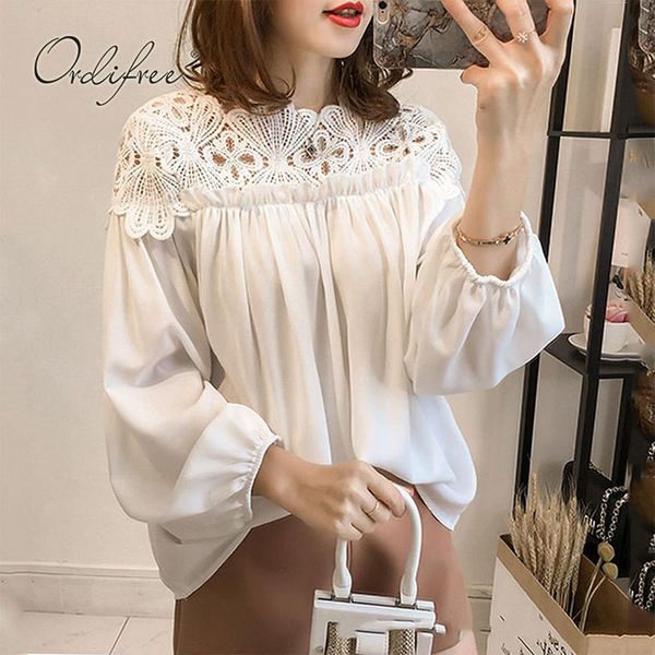 spring women white chiffon long sleeve hollow out lace crochet embroidery blouse shirt plus size 3xl 210415
spring women white chiffon long sleeve hollow out lace crochet embroidery blouse shirt plus size 3xl 210415