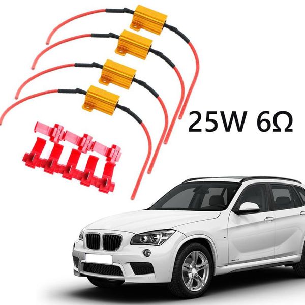 car headlights aluminum 2pcs led light resistance uhf 25w 6ohm load resistors for automobile turn signal lantern license plate lamp
car headlights aluminum 2pcs led light resistance uhf 25w 6ohm load resistors for automobile turn signal lantern license plate lamp