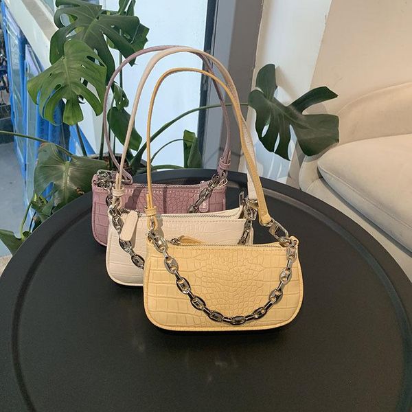 crocodile pattern women chain shoulder bag solid color pu leather ladies underarm bags fashion design female handbags purses
crocodile pattern women chain shoulder bag solid color pu leather ladies underarm bags fashion design female handbags purses