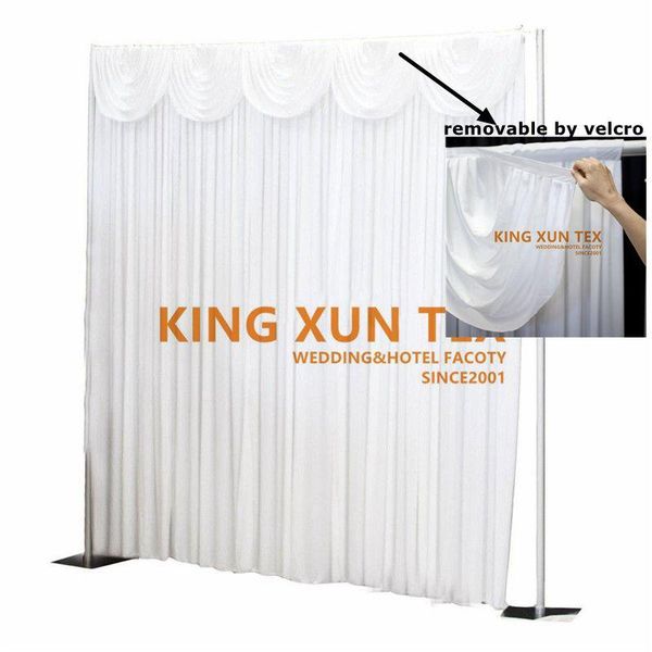 party decoration 100% ice silk wedding backdrop curtain with swag valance stage background po booth
party decoration 100% ice silk wedding backdrop curtain with swag valance stage background po booth