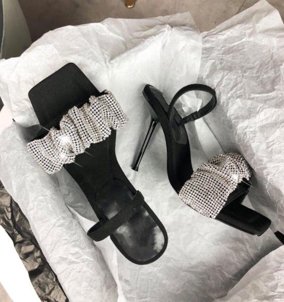 women sandal leather pvc black high heels slingback sandals summer ladies fashion crystal bordered shoes
women sandal leather pvc black high heels slingback sandals summer ladies fashion crystal bordered shoes