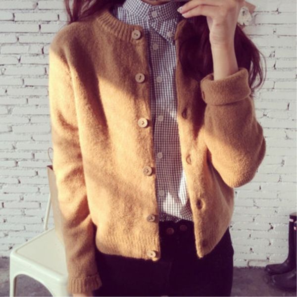 women's knits & tees spring autumn cardigans women knitted sweater round neck female coat plus size short jacket sweaters 0ob, White
women's knits & tees spring autumn cardigans women knitted sweater round neck female coat plus size short jacket sweaters 0ob, White