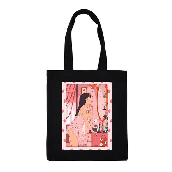 shopping bags elegant canvas handbag women shoulder bag japanese cartoon print casual for girls fabric tote bolsas de mano
shopping bags elegant canvas handbag women shoulder bag japanese cartoon print casual for girls fabric tote bolsas de mano