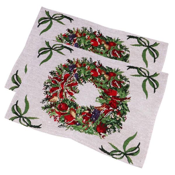 mats & pads 1 set 2 pcs christmas garland table practical placemats (assorted color)
mats & pads 1 set 2 pcs christmas garland table practical placemats (assorted color)