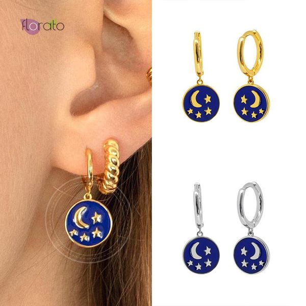hoop & huggie moon/star round pendant 925 silver minimalist cz earrings fashion jewelry for women high class birthday gift, Golden;silver
hoop & huggie moon/star round pendant 925 silver minimalist cz earrings fashion jewelry for women high class birthday gift, Golden;silver