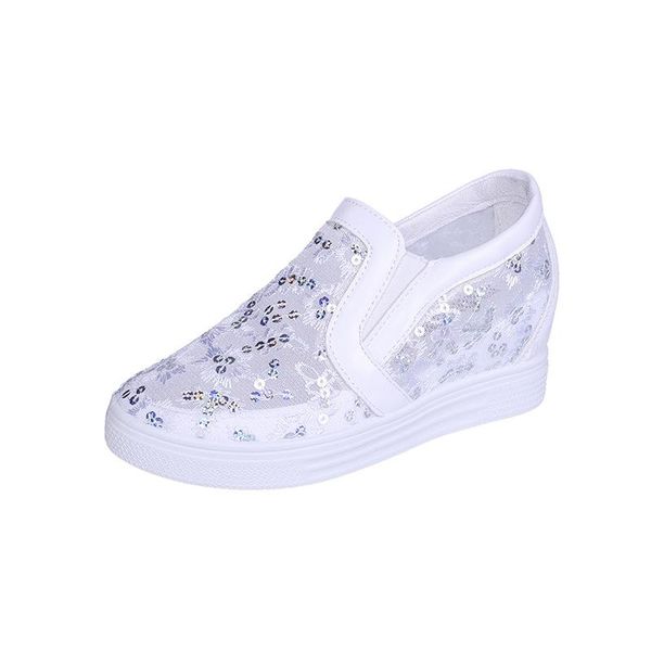 dress shoes summer white mesh women's breathable 2021 versatile increase lazy one foot, Black
dress shoes summer white mesh women's breathable 2021 versatile increase lazy one foot, Black