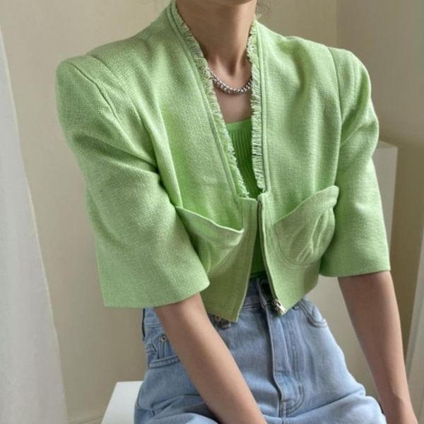 women's jackets ins vintage korean tassel short tweed jacket coat women casual thin crop fashion zipper streetwear outwear chaqueta muj, Black;brown
women's jackets ins vintage korean tassel short tweed jacket coat women casual thin crop fashion zipper streetwear outwear chaqueta muj, Black;brown