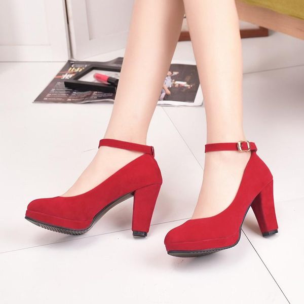 dress shoes 2021 red ankle strap 9cm high heels autumn flock round toe female platform summer women pumps sandals muje, Black
dress shoes 2021 red ankle strap 9cm high heels autumn flock round toe female platform summer women pumps sandals muje, Black