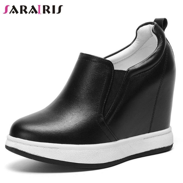 dress shoes sarairis genuine leather female spring pumps round toe high wedges slip on office women casual platform woman, Black
dress shoes sarairis genuine leather female spring pumps round toe high wedges slip on office women casual platform woman, Black