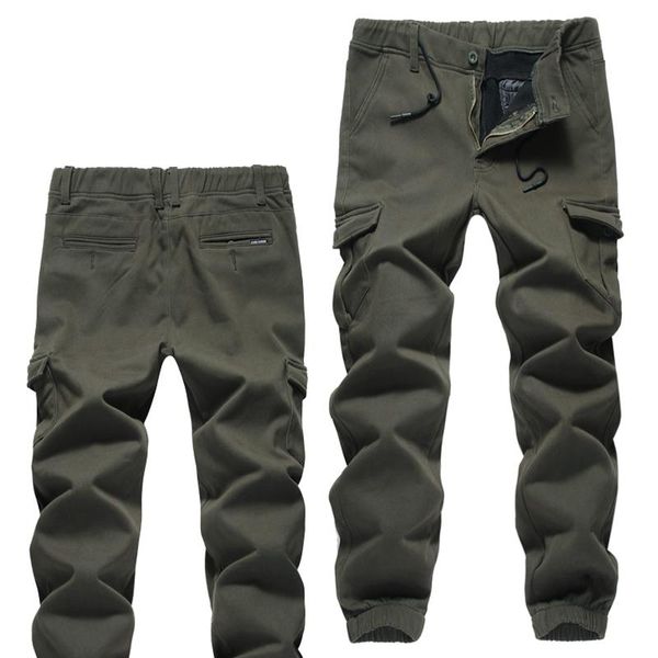 men thickening fleece winter warm cargo pants man military tactics multi pocket casual straight trousers overalls men's, Black
men thickening fleece winter warm cargo pants man military tactics multi pocket casual straight trousers overalls men's, Black