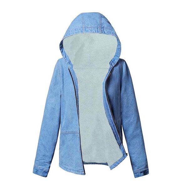 women's jackets vintage stylish jacket jeans coat women 2021 hooded autumn winter fashion denim long sleeve outerwear chic, Black;brown
women's jackets vintage stylish jacket jeans coat women 2021 hooded autumn winter fashion denim long sleeve outerwear chic, Black;brown
