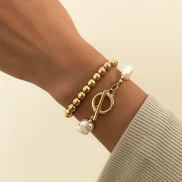 beaded, strands vintage baroque irregular imitation pearl women's bracelet 2021 fashion simple handmade beaded bracelets charm set girl, Black
beaded, strands vintage baroque irregular imitation pearl women's bracelet 2021 fashion simple handmade beaded bracelets charm set girl, Black