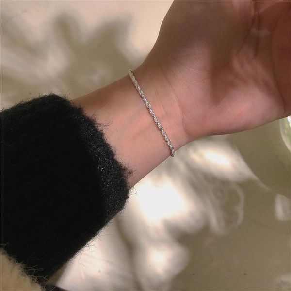 link, chain sparkling bracelets ~ normcore style 925 silver maintains color hand jewelry female south korea high grade are versatile, Black
link, chain sparkling bracelets ~ normcore style 925 silver maintains color hand jewelry female south korea high grade are versatile, Black