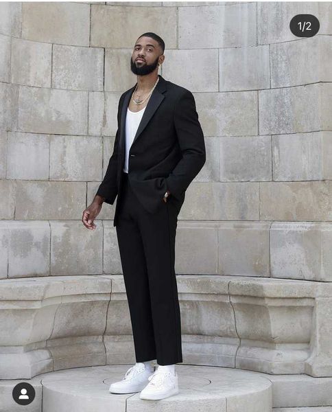 men's suits & blazers fashion menwear black custom made men wedding tuxedos terno masculino groom prom slim fit blazer 2 pcs jacket+pan, White;black
men's suits & blazers fashion menwear black custom made men wedding tuxedos terno masculino groom prom slim fit blazer 2 pcs jacket+pan, White;black