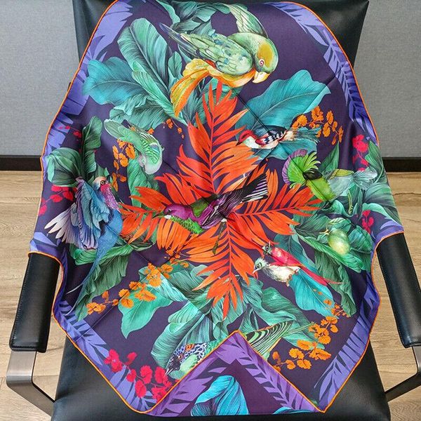 scarves 100% twill silk scarf women fashion flower bird shawl stole hijab double-sided different color kerchief bandana 90*90cm, Blue;gray
scarves 100% twill silk scarf women fashion flower bird shawl stole hijab double-sided different color kerchief bandana 90*90cm, Blue;gray